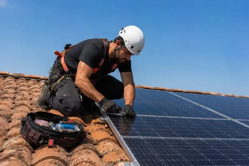 Maintenance et monitoring de panneaux solaires à Mussig