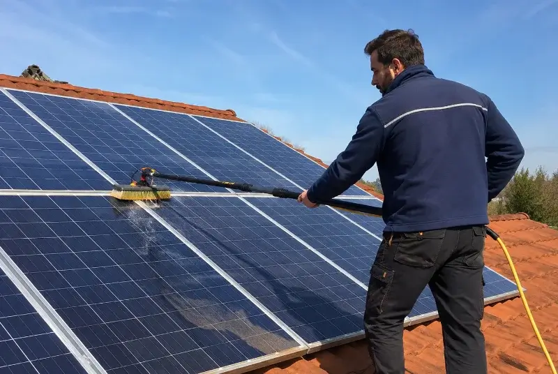 Nettoyage et entretien de panneaux solaires à Mussig